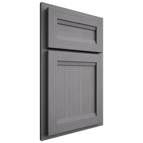 Shiloh Cabinetry Partial Overlay Somerset White Oak Rift Cut Sterling Door
