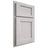 Shiloh Cabinetry Partial Overlay Square Flat Alder Plain Cut Cotton Door