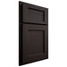 Shiloh Cabinetry Partial Overlay Square Flat Alder Plain Cut Espresso Door