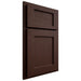 Shiloh Cabinetry Partial Overlay Square Flat Alder Plain Cut Umber Door