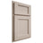 Shiloh Cabinetry Partial Overlay Square Flat Alder Plain Cut White Sands Door