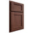 Shiloh Cabinetry Partial Overlay Square Flat Cherry Plain Cut Bourbon Door