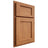 Shiloh Cabinetry Partial Overlay Square Flat Cherry Plain Cut Medium Door