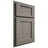 Shiloh Cabinetry Partial Overlay Square Flat Cherry Plain Cut Thyme Door