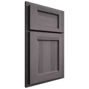 Shiloh Cabinetry Partial Overlay Square Flat Hickory Plain Cut Cadet Door