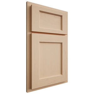 Shiloh Cabinetry Partial Overlay Square Flat Maple Plain Cut Natural Door