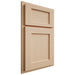 Shiloh Cabinetry Partial Overlay Square Flat Maple Plain Cut Natural Door