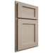 Shiloh Cabinetry Partial Overlay Square Flat Maple Plain Cut Pebble Door