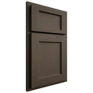 Shiloh Cabinetry Partial Overlay Square Flat Maple Plain Cut Perfect Brown Door