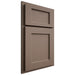 Shiloh Cabinetry Partial Overlay Square Flat Maple Plain Cut Rockbridge Door