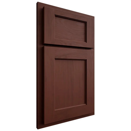 Shiloh Cabinetry Partial Overlay Square Flat Maple Plain Cut Sable Door