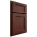 Shiloh Cabinetry Partial Overlay Square Flat Maple Plain Cut Sable Door