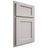 Shiloh Cabinetry Partial Overlay Square Flat Paintable Amazing Gray Door