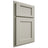 Shiloh Cabinetry Partial Overlay Square Flat Paintable Clary Sage Door