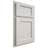 Shiloh Cabinetry Partial Overlay Square Flat Paintable Eggshell Door