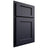 Shiloh Cabinetry Partial Overlay Square Flat Paintable Hale Navy Door
