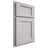 Shiloh Cabinetry Partial Overlay Square Flat Paintable Light French Gray Door