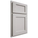 Shiloh Cabinetry Partial Overlay Square Flat Paintable Mindful Gray Door