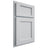 Shiloh Cabinetry Partial Overlay Square Flat Paintable Niebla Azul Door
