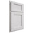 Shiloh Cabinetry Partial Overlay Square Flat Paintable Pure White Door