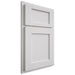 Shiloh Cabinetry Partial Overlay Square Flat Paintable Pure White Door