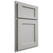 Shiloh Cabinetry Partial Overlay Square Flat Paintable Unusual Gray Door