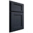 Shiloh Cabinetry Partial Overlay Square Flat Poplar Plain Cut Hudson Door