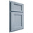 Shiloh Cabinetry Partial Overlay Square Flat Poplar Plain Cut Sky Door