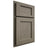 Shiloh Cabinetry Partial Overlay Square Flat Poplar Plain Cut Sterling Door