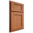 Shiloh Cabinetry Partial Overlay Square Flat Red Oak Plain Cut Harvest Door