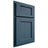 Shiloh Cabinetry Partial Overlay Square Flat Red Oak Plain Cut Hudson Door