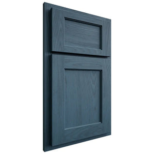 Shiloh Cabinetry Partial Overlay Square Flat Red Oak Plain Cut Hudson Door