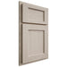 Shiloh Cabinetry Partial Overlay Square Flat Walnut Plain Cut Seagull Door