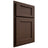 Shiloh Cabinetry Partial Overlay Square Flat White Oak Plain Cut Braun Door