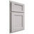 Shiloh Cabinetry Partial Overlay Square Flat White Oak Plain Cut Cotton Door
