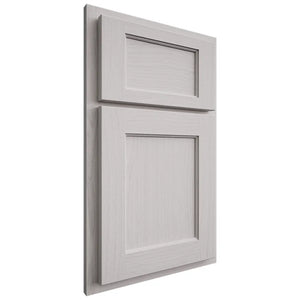 Shiloh Cabinetry Partial Overlay Square Flat White Oak Plain Cut Cotton Door