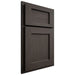 Shiloh Cabinetry Partial Overlay Square Flat White Oak Plain Cut Creekside Door