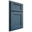 Shiloh Cabinetry Partial Overlay Square Flat White Oak Plain Cut Hudson Door