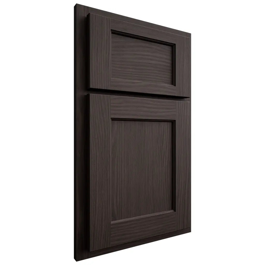 Shiloh Cabinetry Partial Overlay Square Flat White Oak Plain Cut Morel Door