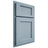 Shiloh Cabinetry Partial Overlay Square Flat White Oak Plain Cut Sky Door