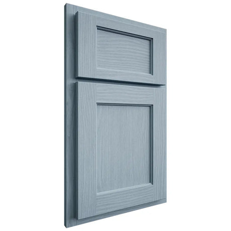 Shiloh Cabinetry Partial Overlay Square Flat White Oak Plain Cut Sky Door