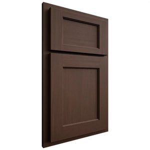 Shiloh Cabinetry Partial Overlay Square Flat White Oak Quarter Sawn Braun Door