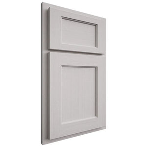 Shiloh Cabinetry Partial Overlay Square Flat White Oak Quarter Sawn Cotton Door