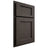 Shiloh Cabinetry Partial Overlay Square Flat White Oak Quarter Sawn Creekside Door