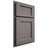 Shiloh Cabinetry Partial Overlay Square Flat White Oak Quarter Sawn Flagstone Door