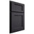 Shiloh Cabinetry Partial Overlay Square Flat White Oak Quarter Sawn Harbor Door