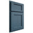 Shiloh Cabinetry Partial Overlay Square Flat White Oak Quarter Sawn Hudson Door