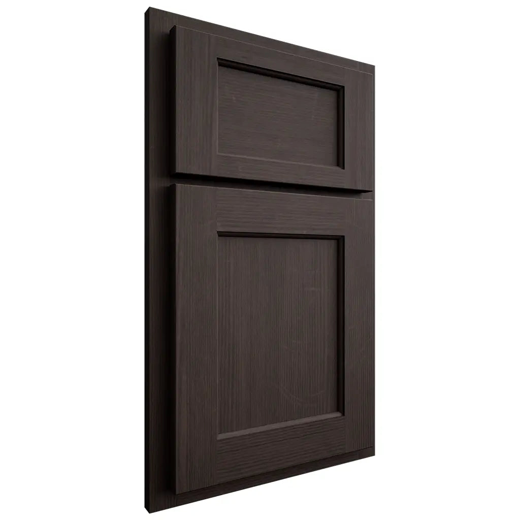 Shiloh Cabinetry Partial Overlay Square Flat White Oak Quarter Sawn Morel Door