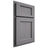 Shiloh Cabinetry Partial Overlay Square Flat White Oak Quarter Sawn Sterling Door