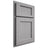 Shiloh Cabinetry Partial Overlay Square Flat White Oak Quarter Sawn Stratus Door